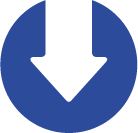 Downward white arrow in a blue circle
