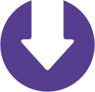 Downward white arrow in a purple circle